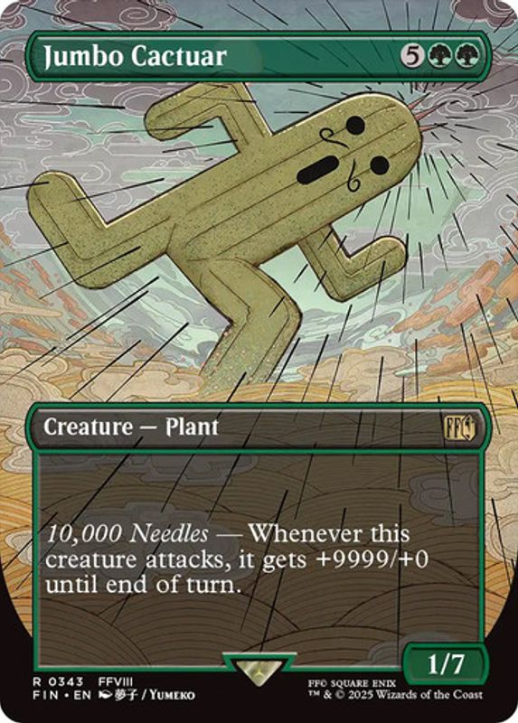 Jumbo Cactuar (Borderless) (Foil)